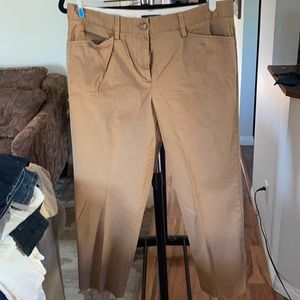 Lands send tan trousers